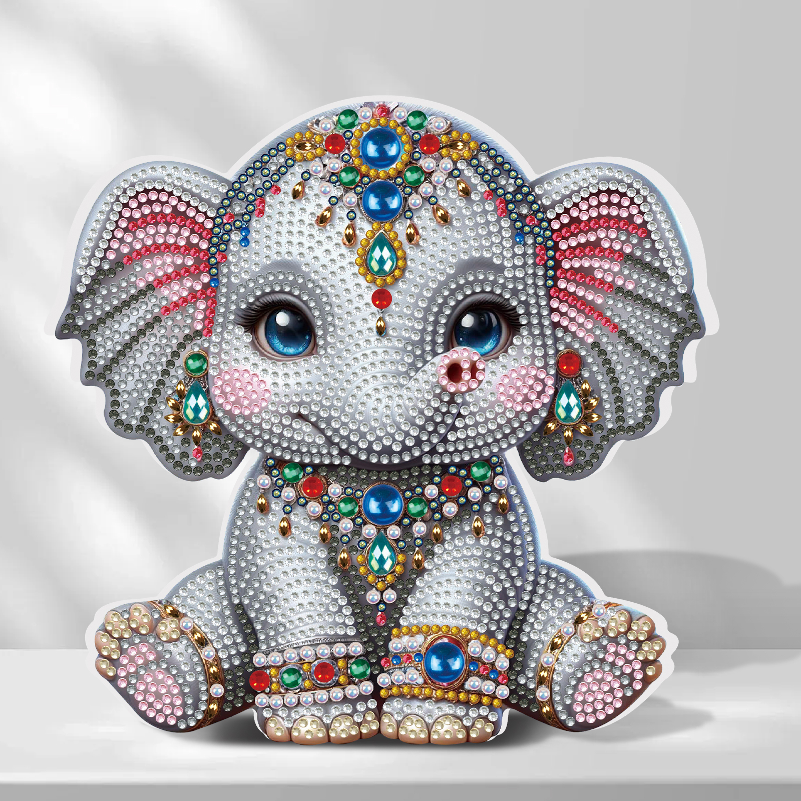 Art Craft Elephant - Tabletop Special Shape Diamond Art Painting