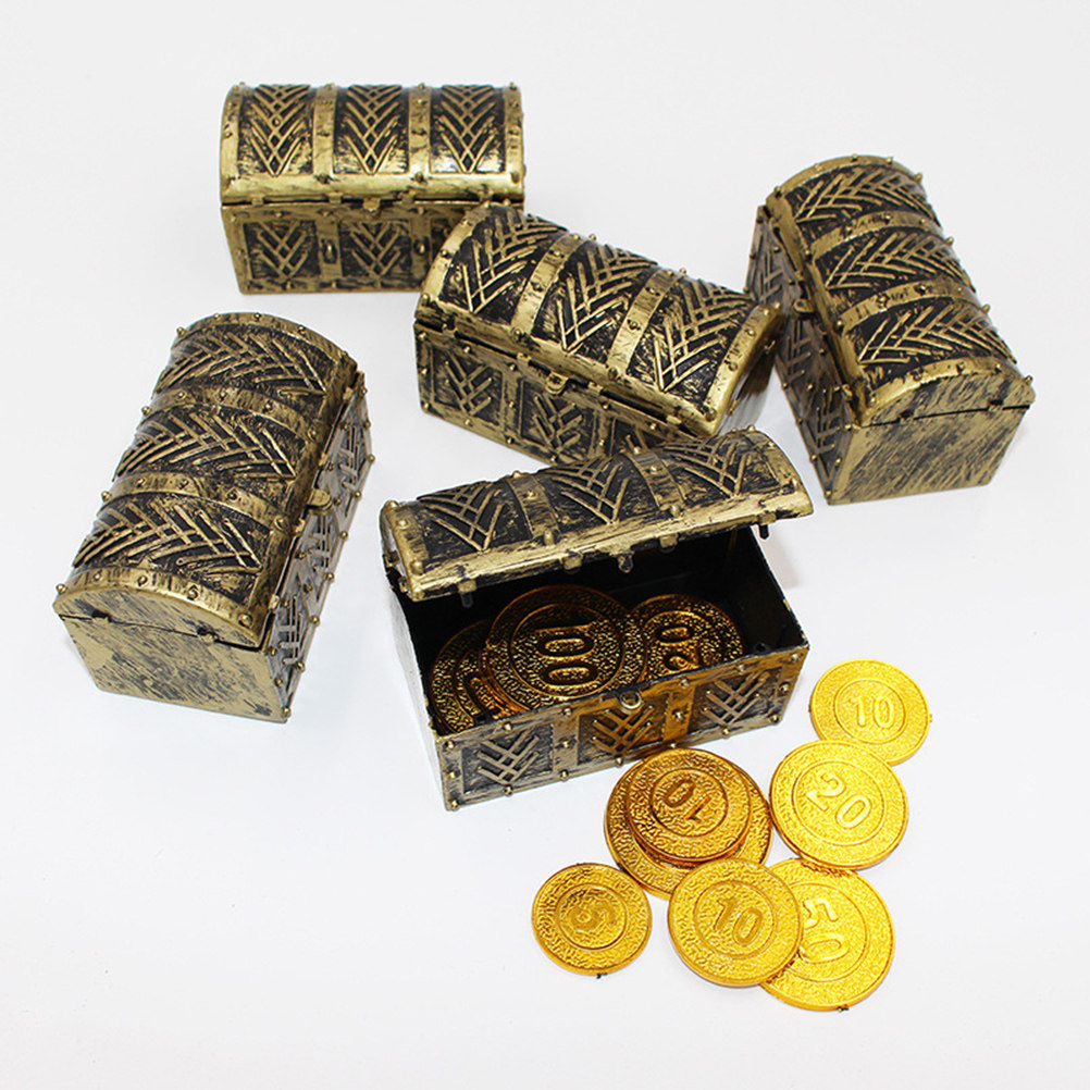 Art Craft Game - Kids Treasure Chest Pirate Box Storage