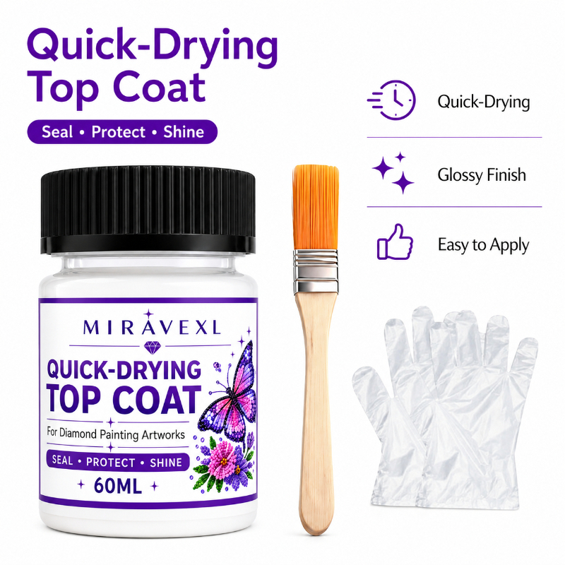 Diamond Painting Kit - MIRAVEXL Diamond Painting Top Coat Kit