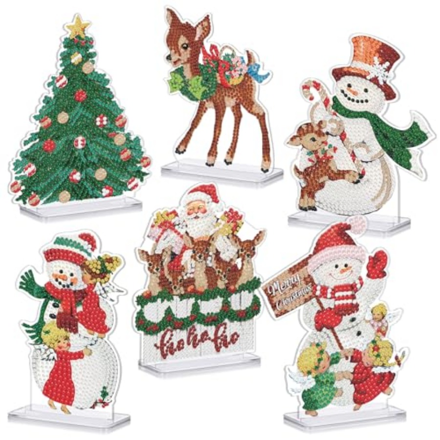 Diamond Painting Kit - 6 Pcs Diamond Painting Desktop Ornament