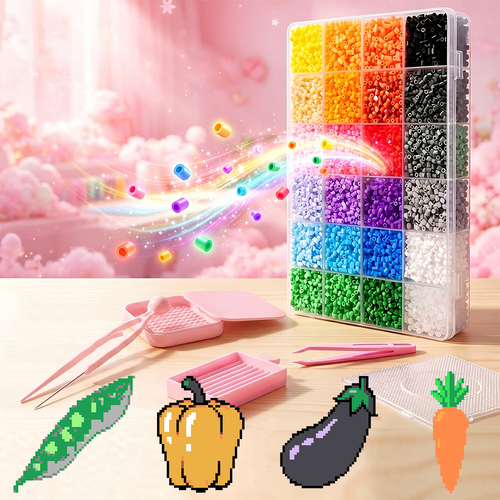 Art And Craft Vegetable - 2.6mm 24 Colors Series Perler Beads