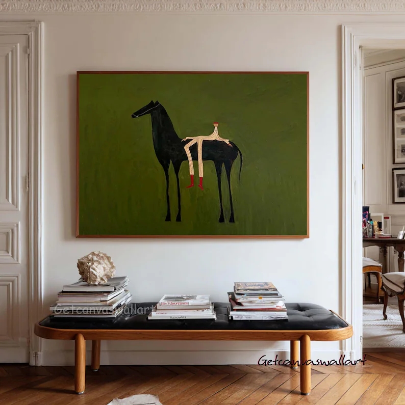 Art Craft Toys - Modern Abstract Western Horse & Figure