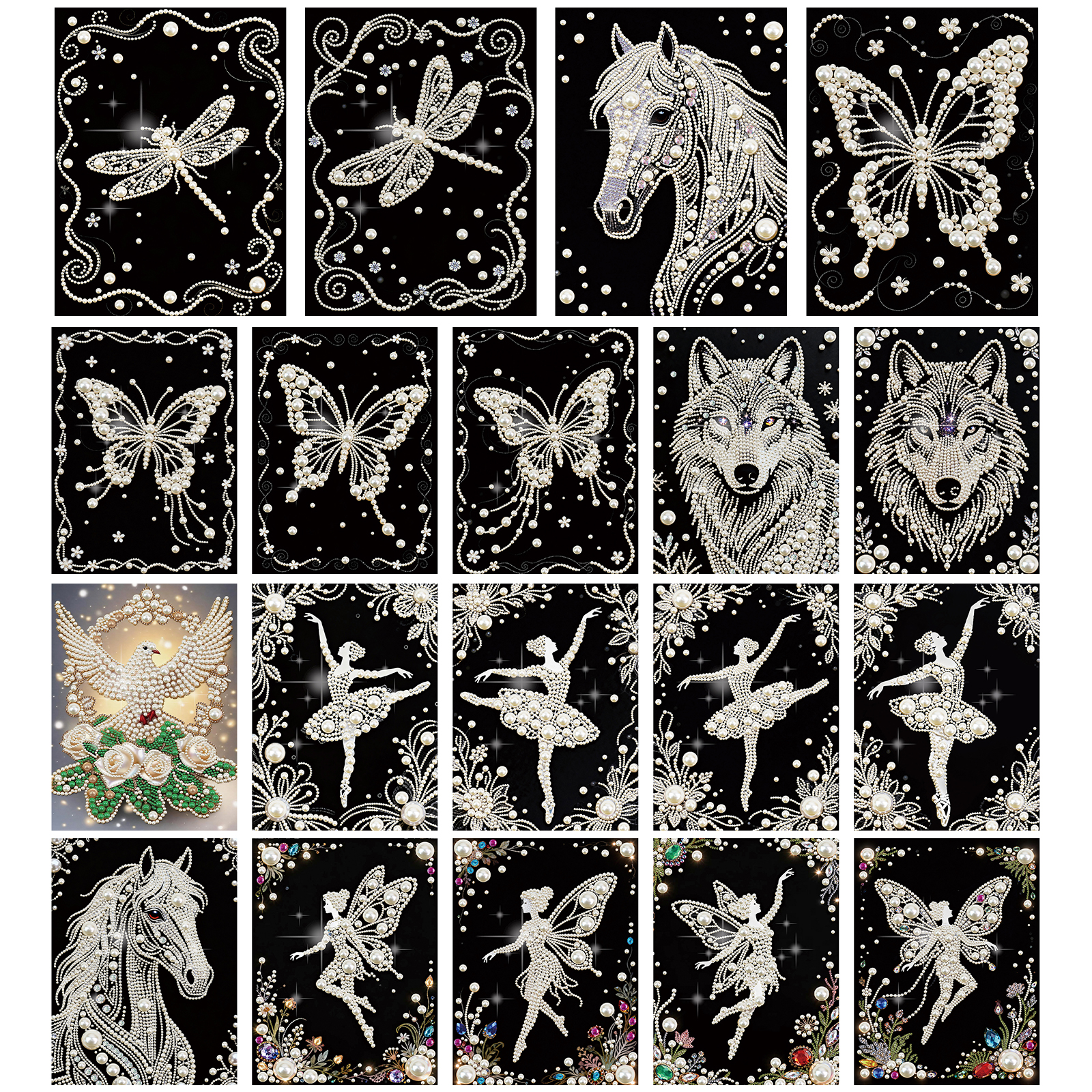 Art Craft Home - DIY Pearl Painting Art Kits for