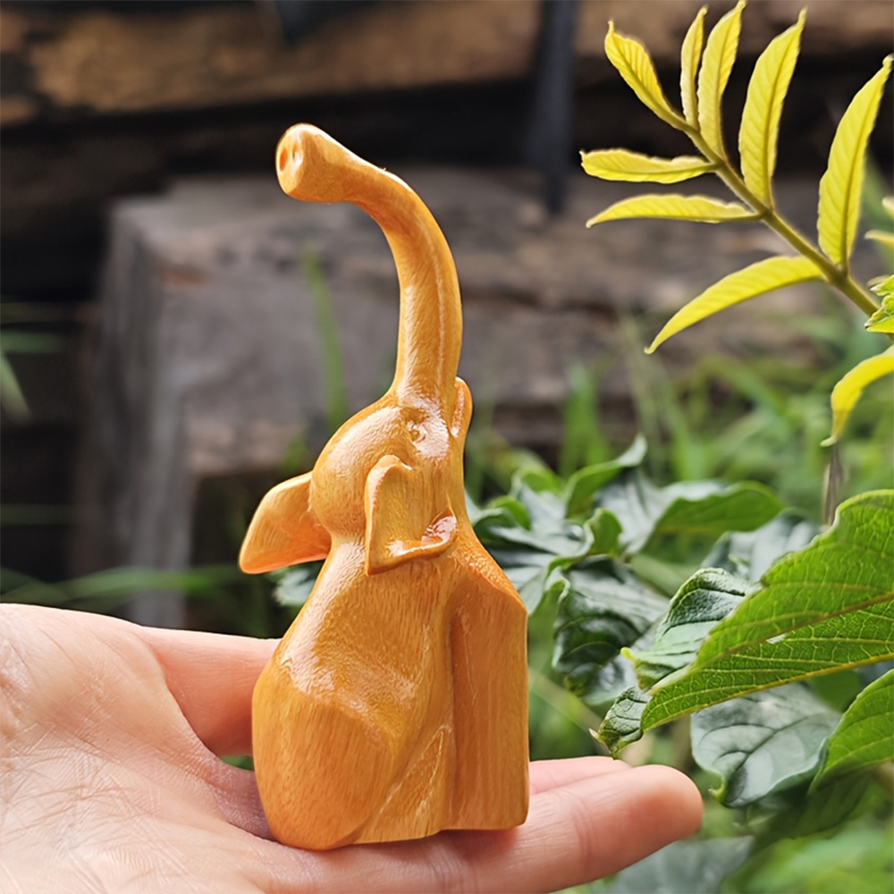 Art Craft Elephant - Minimalist Wooden Elephant Ornament, Nordic Style