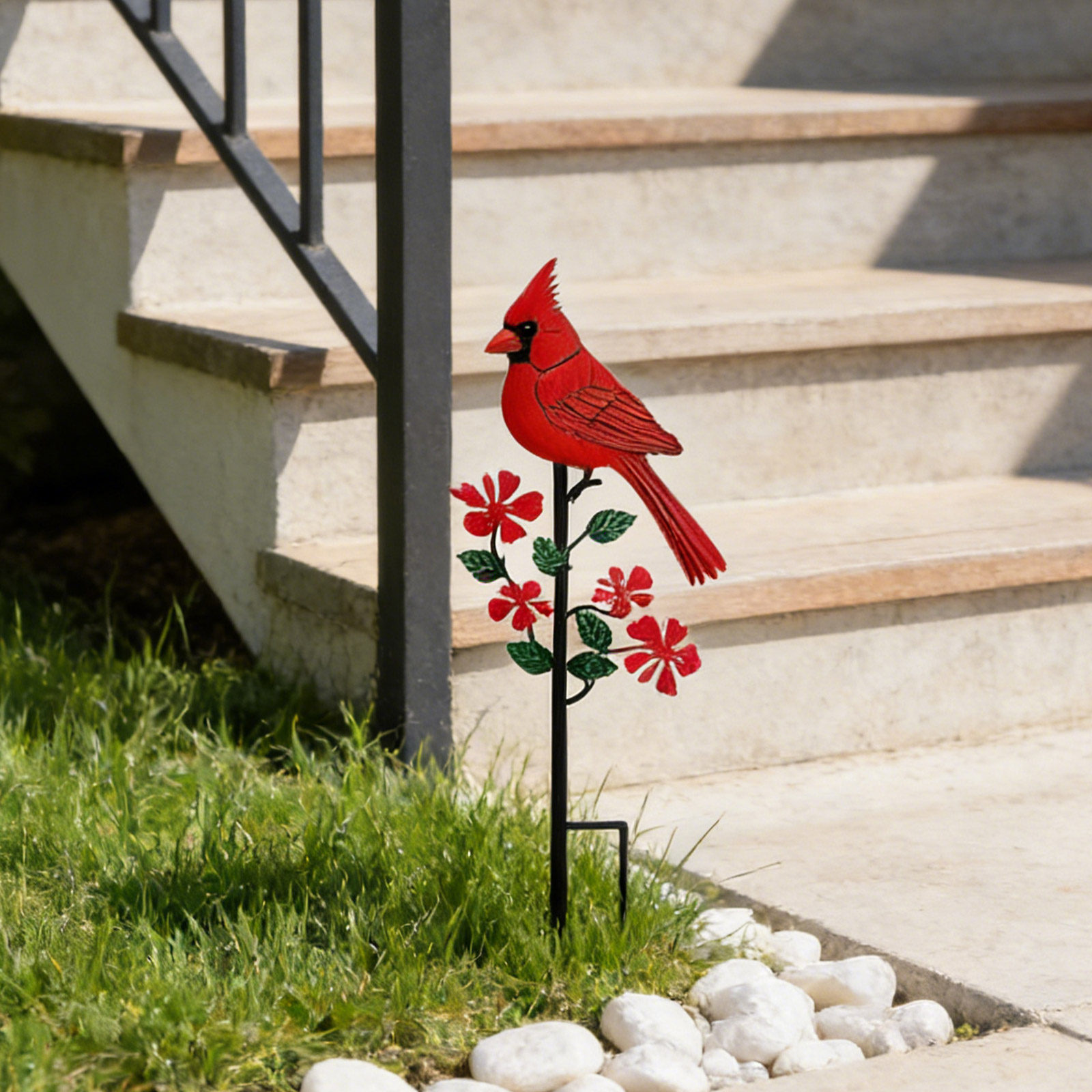 2D Flat Red Bird Design Garden - Art Craft Home incelemesi ve fiyatı