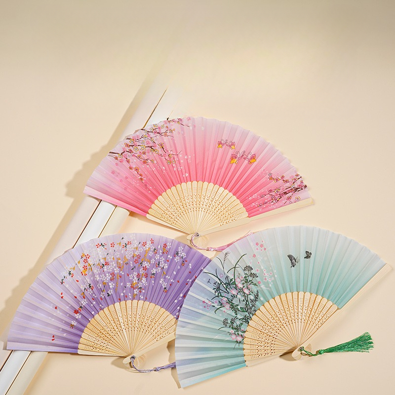 Chinese Silk Folding Fan Vinta - Art Craft Video incelemesi ve fiyatı