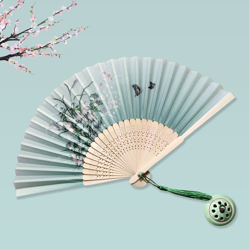 Chinese Silk Folding Fan Vinta - Art Craft Video incelemesi ve fiyatı