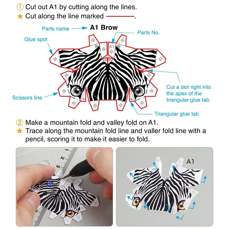 Zebra Horse Origami Art Foldin - Art Craft Zebra incelemesi ve fiyatı