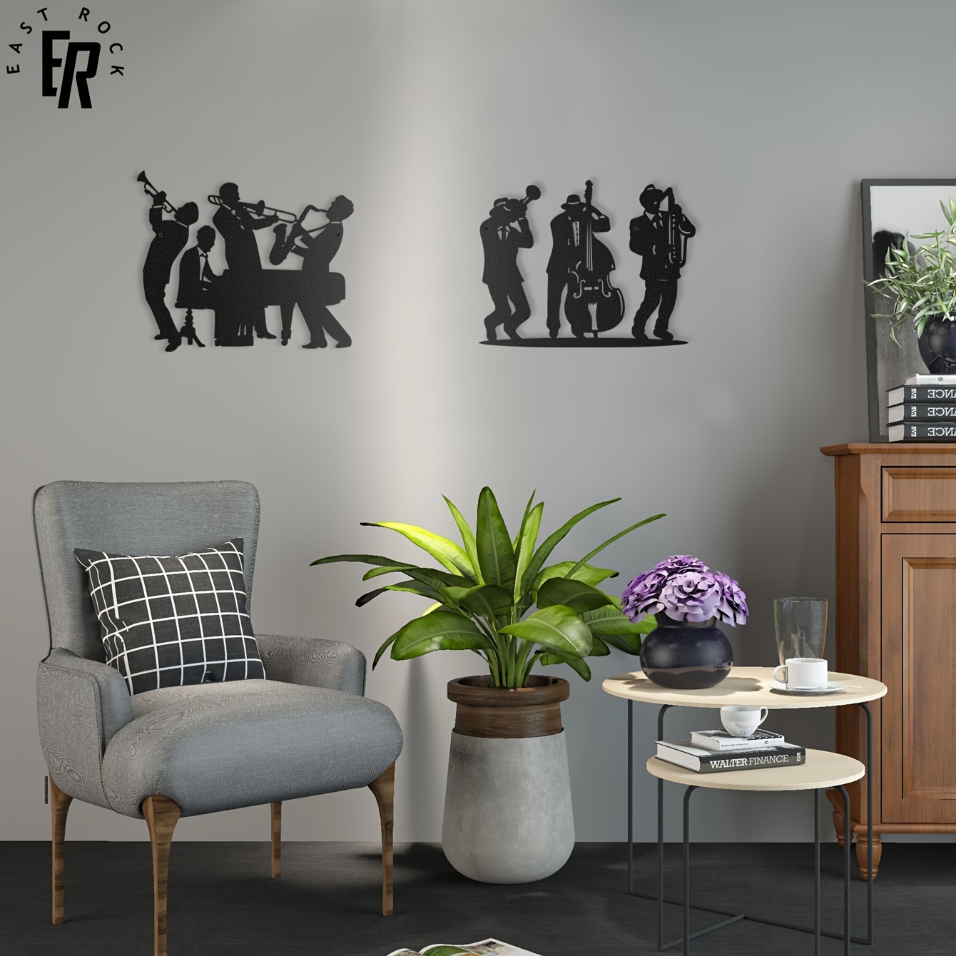 Metal Musician Silhouette Wall - Art Craft Bar incelemesi ve fiyatı