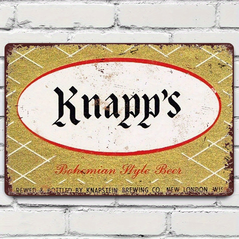 Knapp'S Vintage Metal Tin Sign - Art Craft Bar incelemesi ve fiyatı