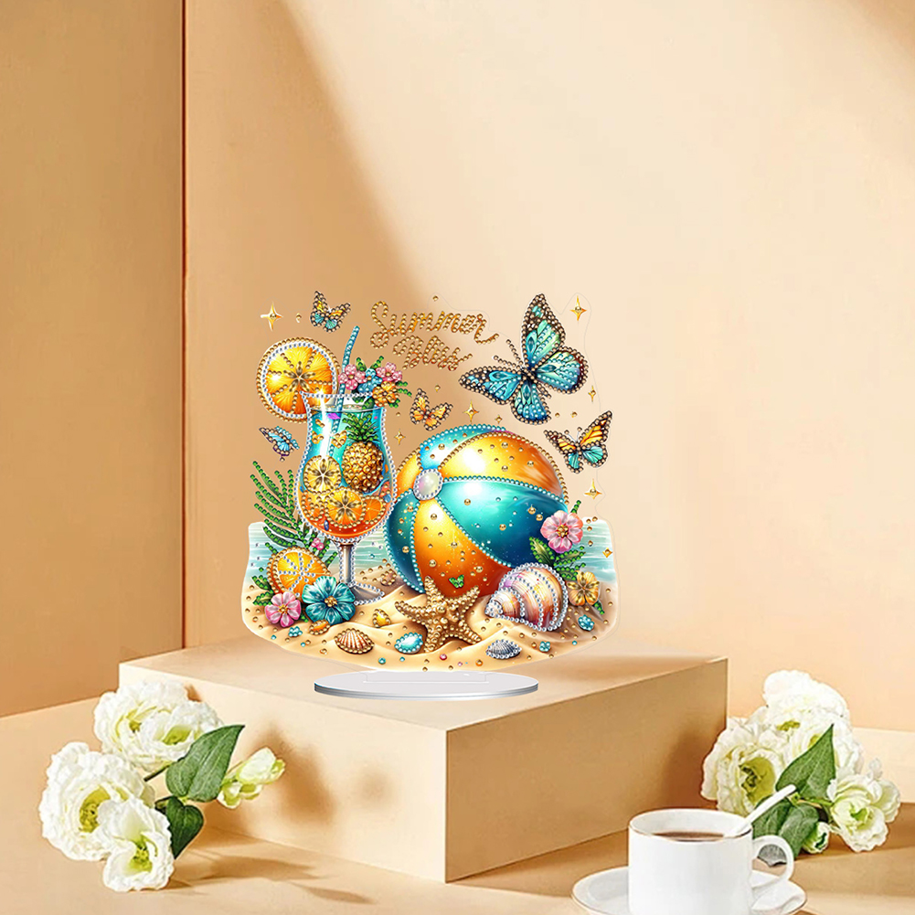 Beach Ball 2D Flat DIY Diamond - Diamond Painting Kit incelemesi ve fiyatı