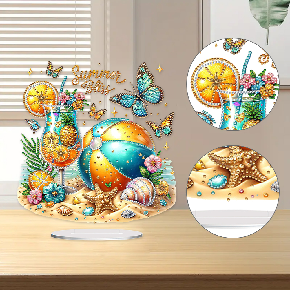 Beach Ball 2D Flat DIY Diamond - Diamond Painting Kit incelemesi ve fiyatı