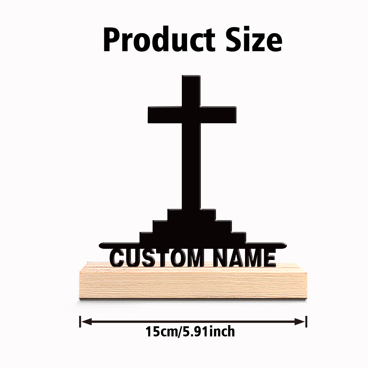 1pc Simple Holy Cross Custom T - Art Craft Home incelemesi ve fiyatı