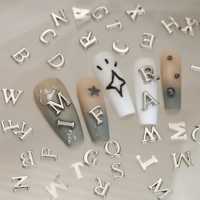26Pcs 3D Silver Alphabet A-Z E - Art And Craft Letter Z incelemesi ve fiyatı
