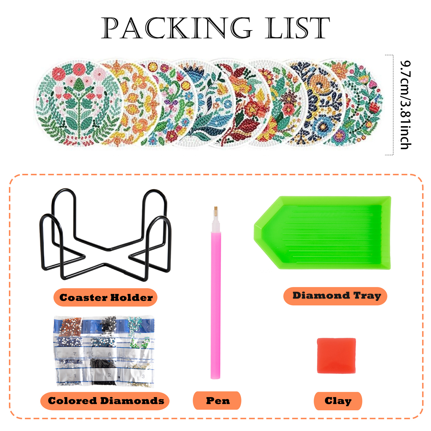 8-piece set/Diamond painting c - Diamond Painting Kit incelemesi ve fiyatı