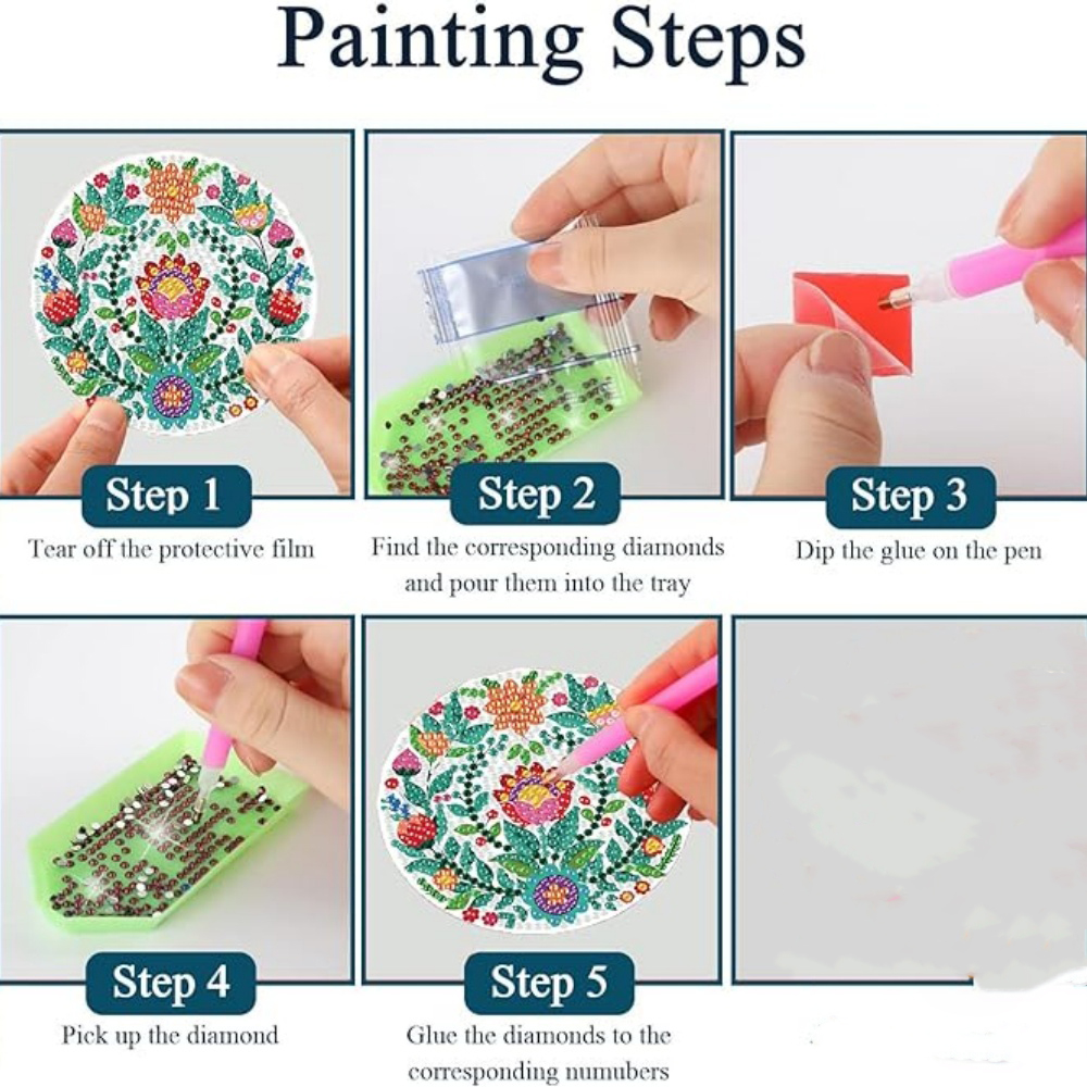 8-piece set/Diamond painting c - Diamond Painting Kit incelemesi ve fiyatı