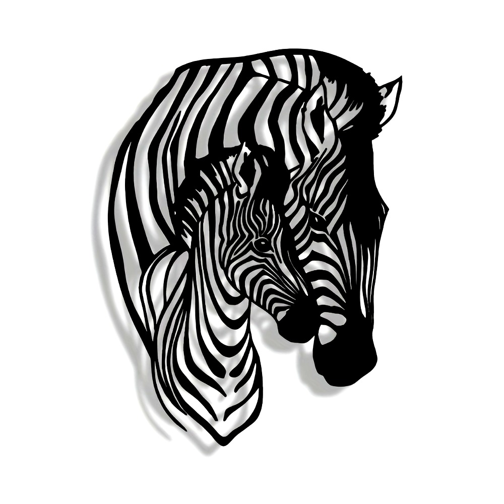 Elegant Minimalist Zebra Famil - Art Craft Zebra incelemesi ve fiyatı