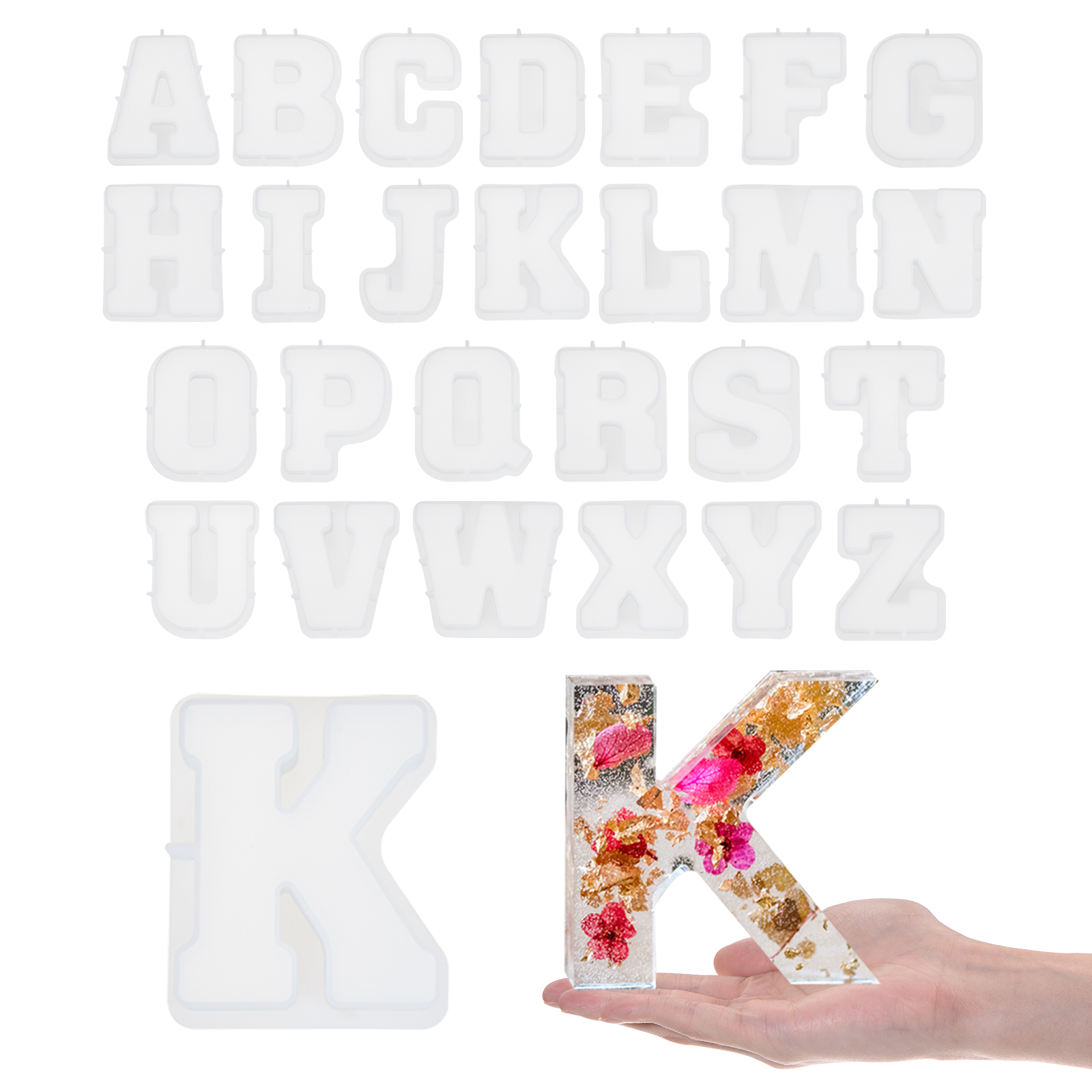 26Pcs Large Letter Resin Mold  - Art And Craft Letter Z incelemesi ve fiyatı