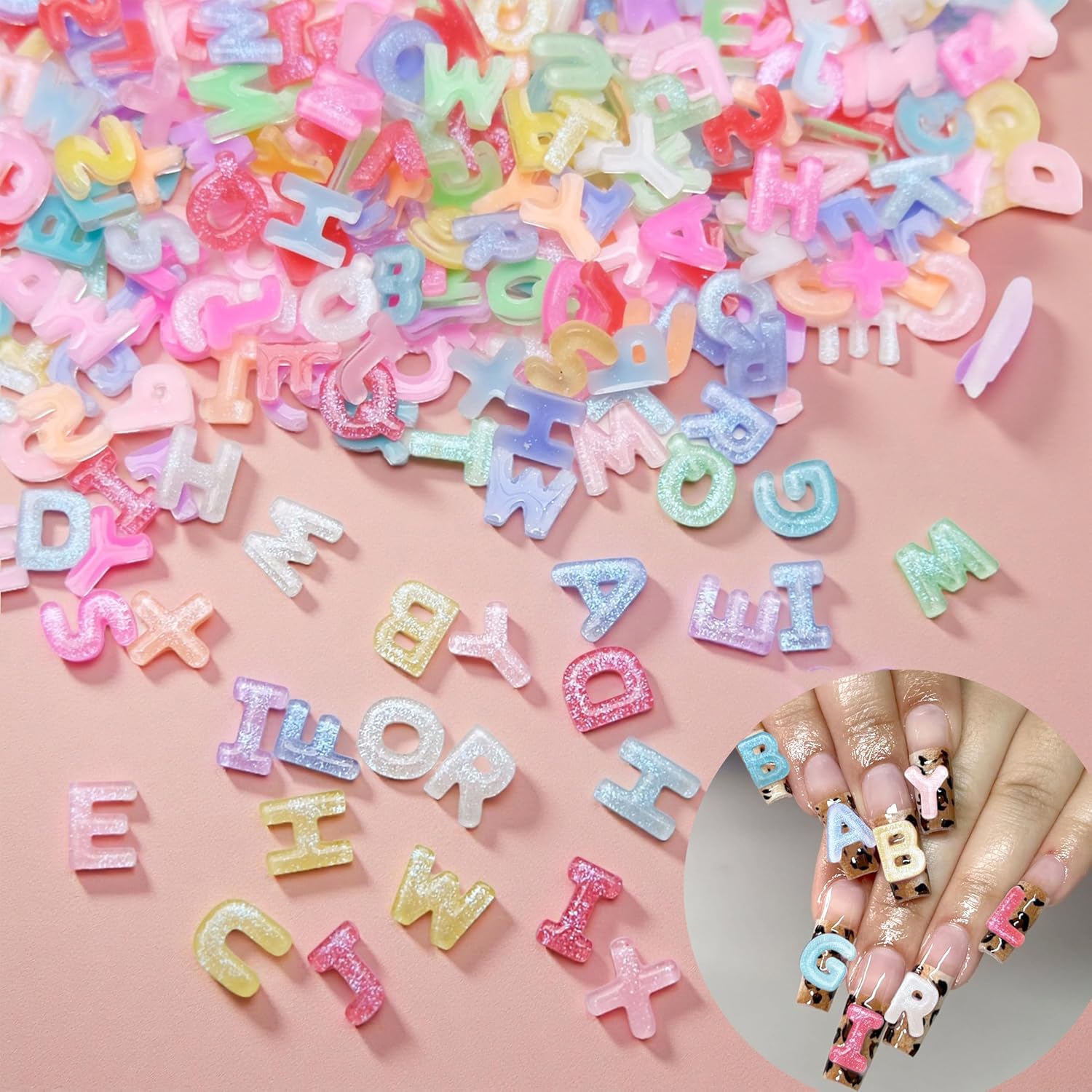 100pcs 3D Colorful Letter Nail - Art And Craft Letter Z incelemesi ve fiyatı
