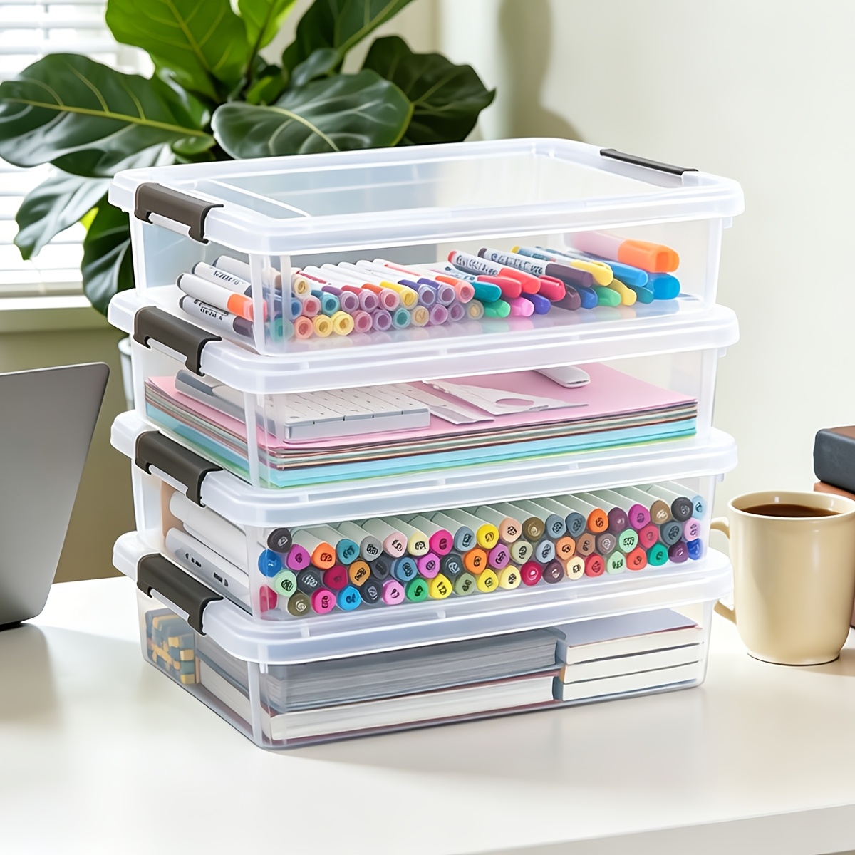 5pcs Clear Plastic Storage Box - Art Craft Game incelemesi ve fiyatı