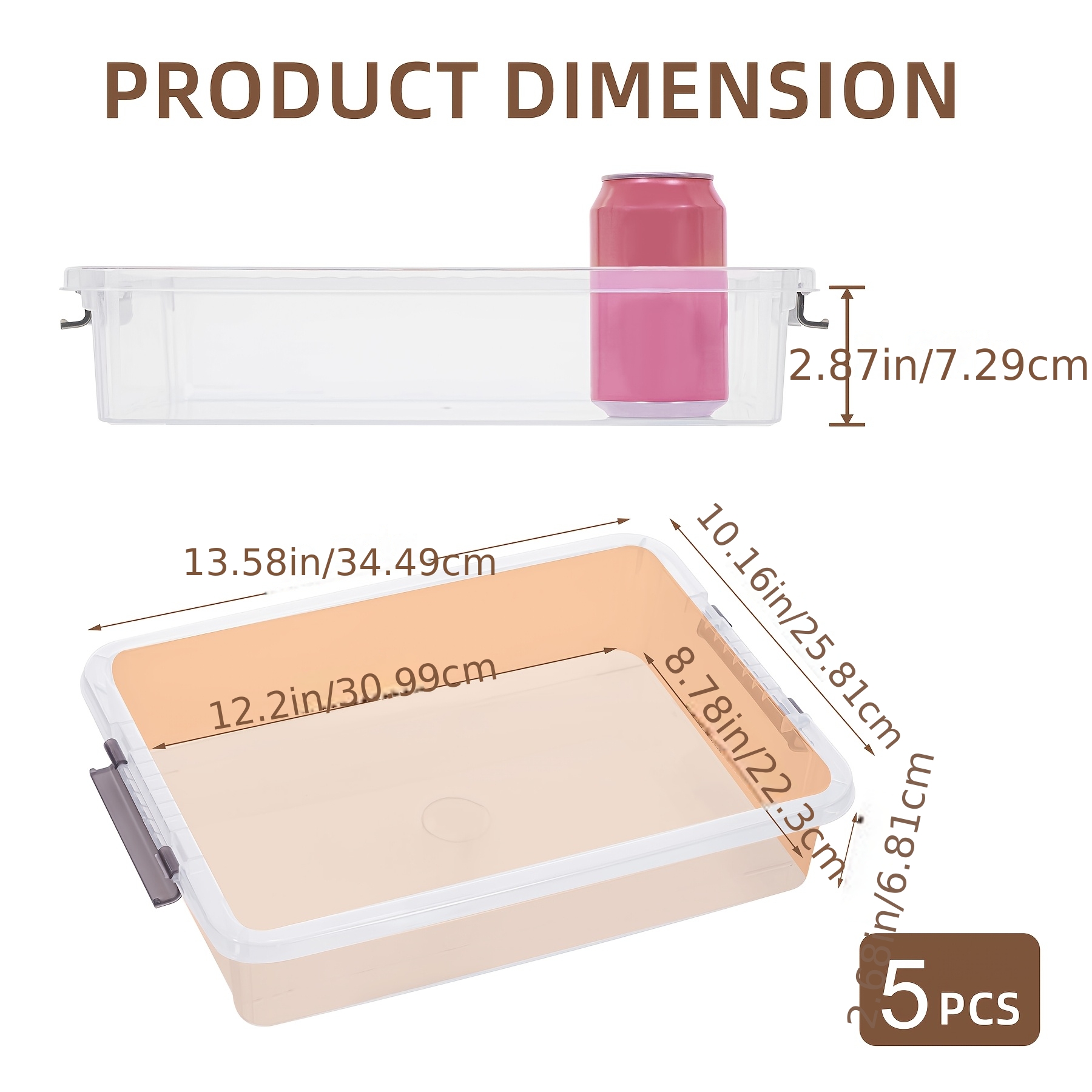 5pcs Clear Plastic Storage Box - Art Craft Game incelemesi ve fiyatı