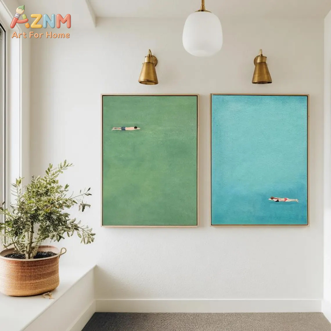 AZNM Minimalist Swimmer Canvas - Art Craft Toys incelemesi ve fiyatı