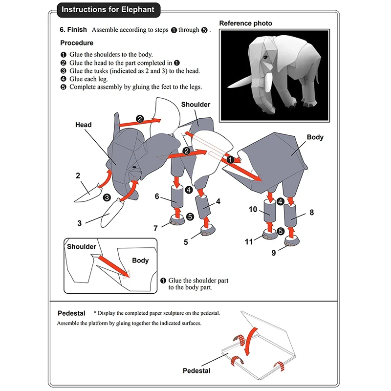African Elephant Origami Art M - Art Craft Elephant incelemesi ve fiyatı