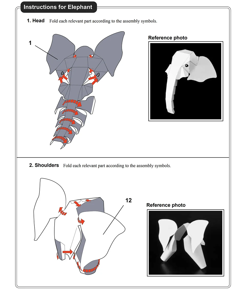 African Elephant Origami Art M - Art Craft Elephant incelemesi ve fiyatı