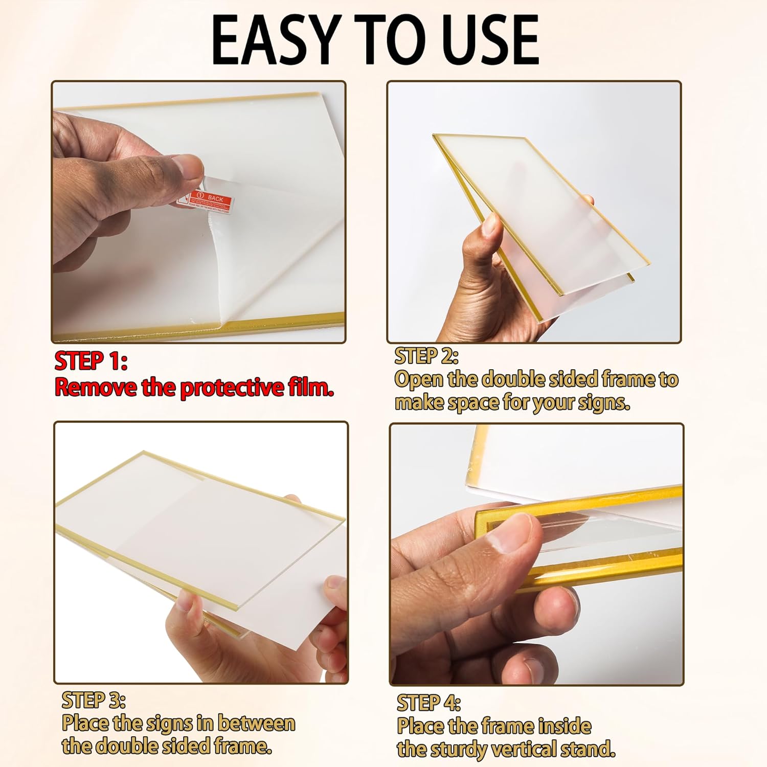 4x6inch Acrylic Sign Holder Wi - Art Craft Movement incelemesi ve fiyatı