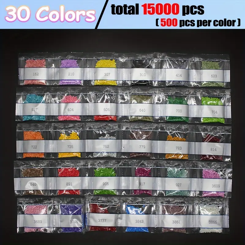 30 vivid colored diamond paint - Diamond Painting Kit incelemesi ve fiyatı