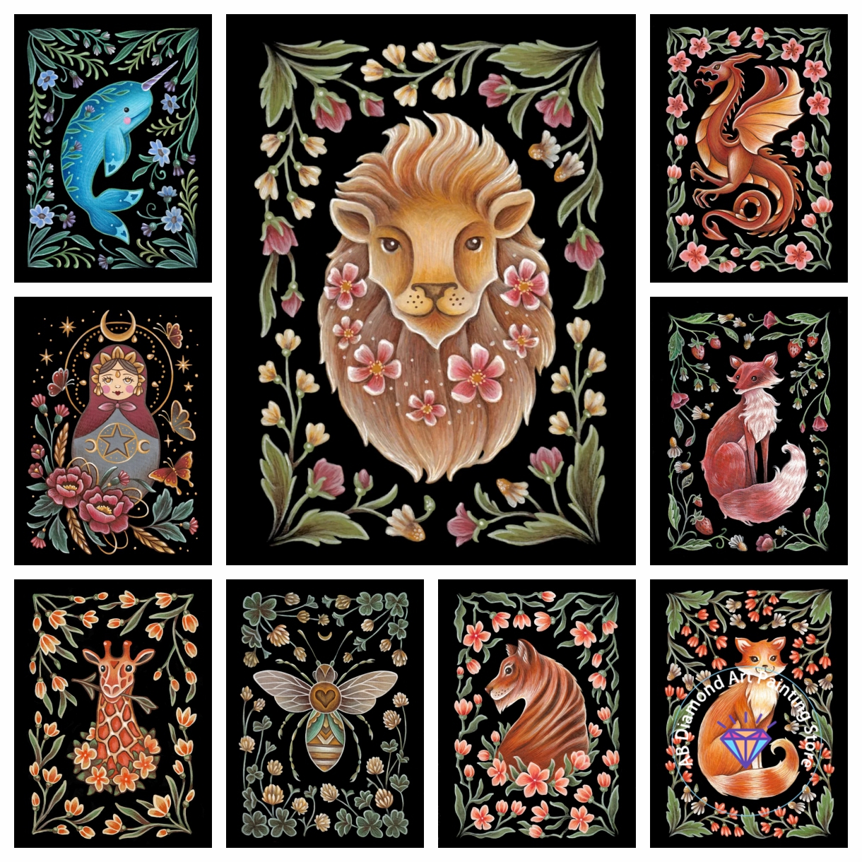 Vintage Bat Owl Goat Hedgehog  - Art Craft Lion incelemesi ve fiyatı