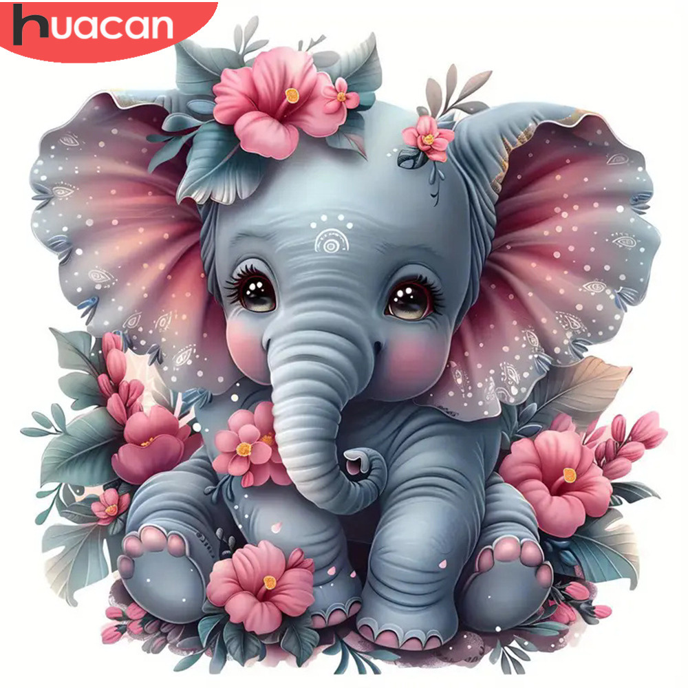 HUACAN Diamond Painting Animal - Art Craft Elephant incelemesi ve fiyatı