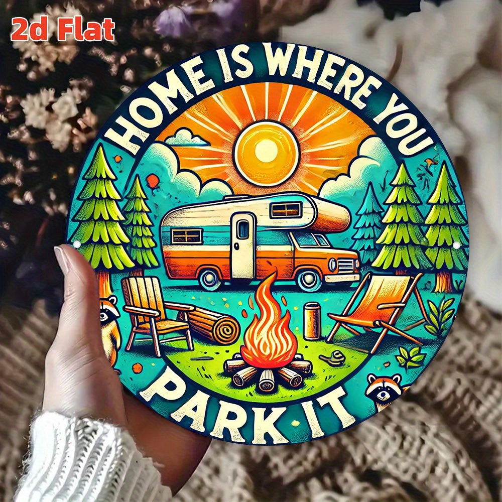 Retro camping wooden wall art  - Art Craft Movement incelemesi ve fiyatı