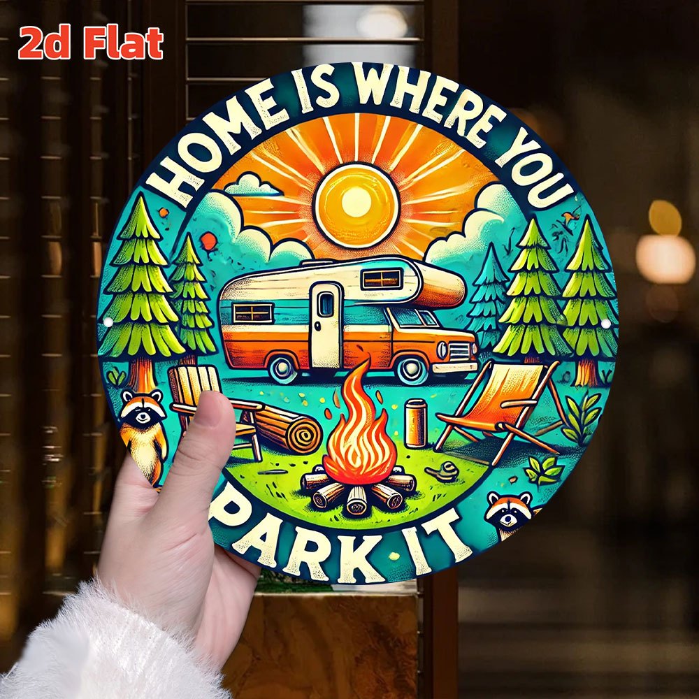 Retro camping wooden wall art  - Art Craft Movement incelemesi ve fiyatı