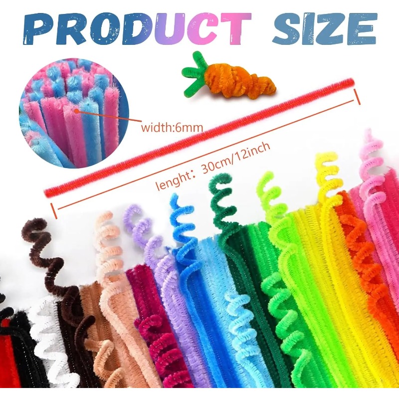 200pcs Pipe Cleaners Craft Bul - Art Craft Game incelemesi ve fiyatı