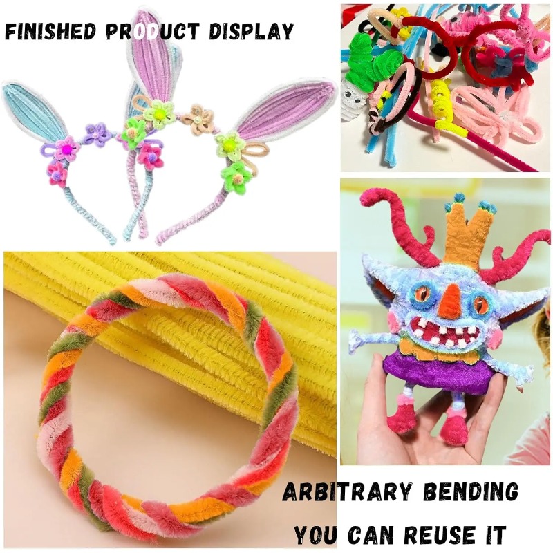 200pcs Pipe Cleaners Craft Bul - Art Craft Game incelemesi ve fiyatı