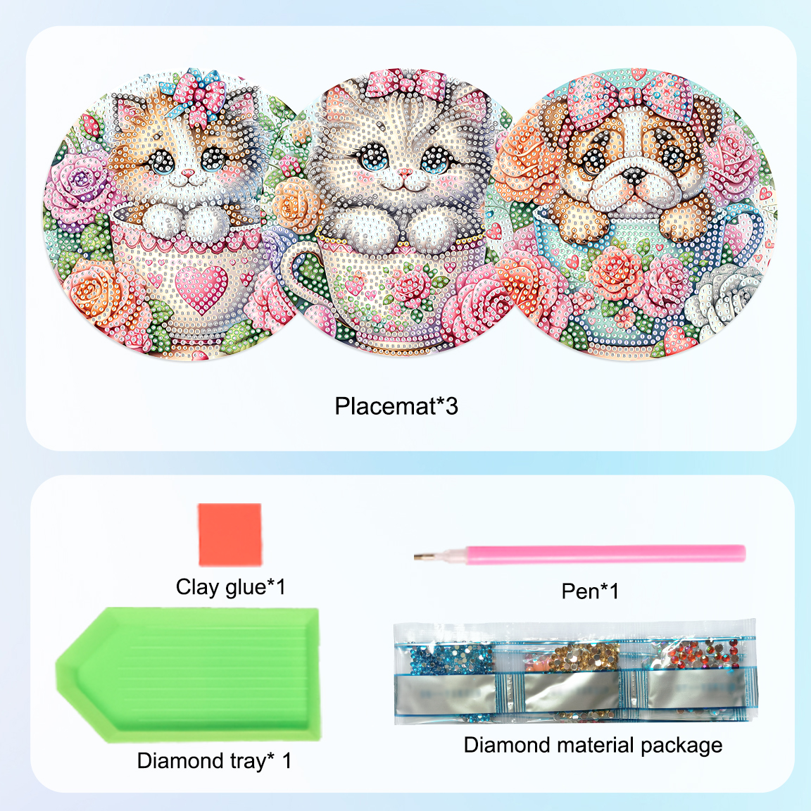 3Pcs Diamond Art Painting Plac - Art Craft Home incelemesi ve fiyatı