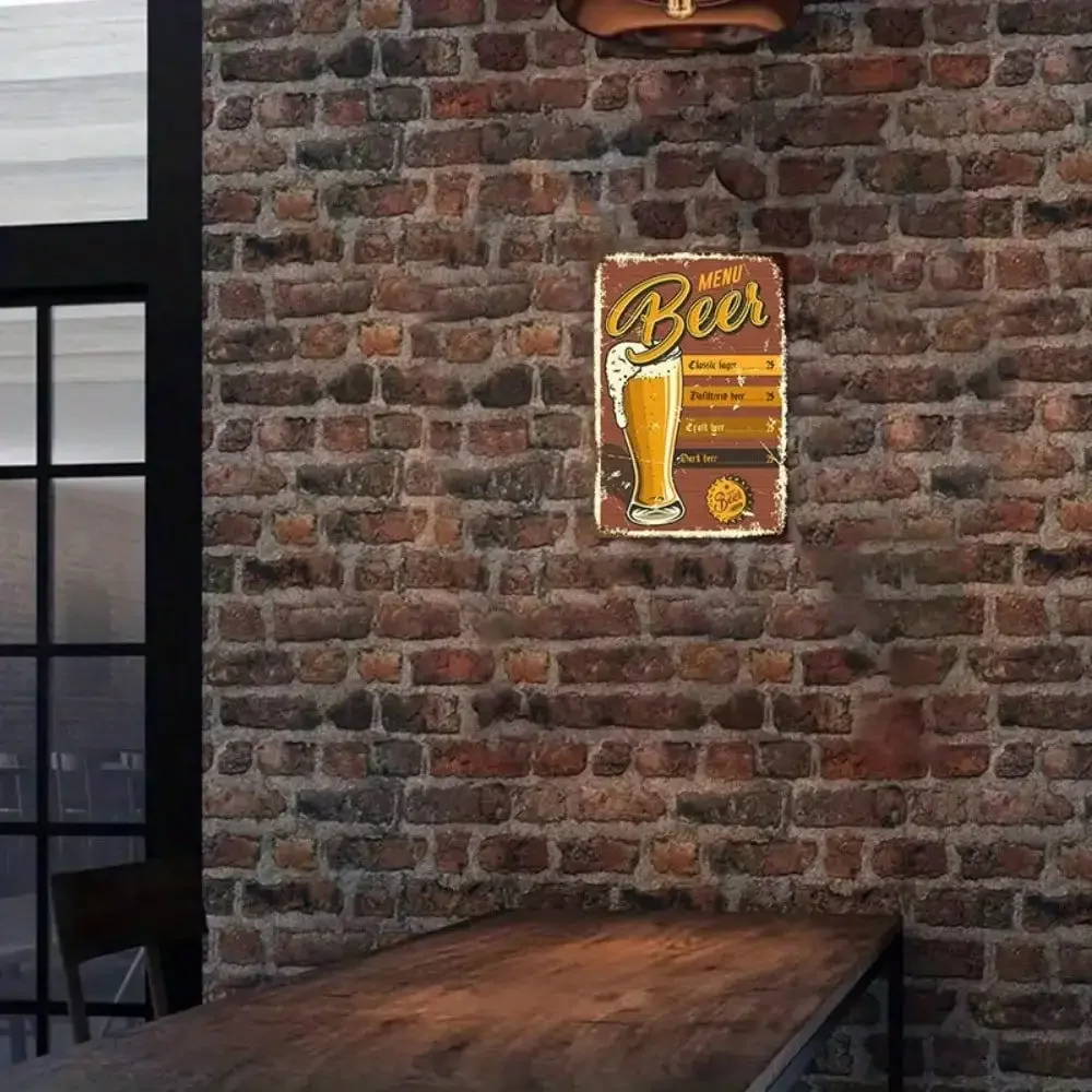 1PC Beer Menu Tin Sign - Vinta - Art Craft Bar incelemesi ve fiyatı