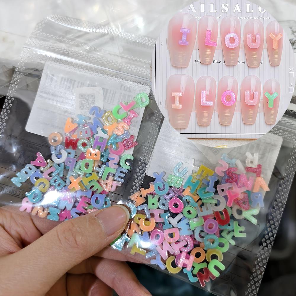 100/200Pcs 3D Candy Color Lett - Art And Craft Letter Z incelemesi ve fiyatı