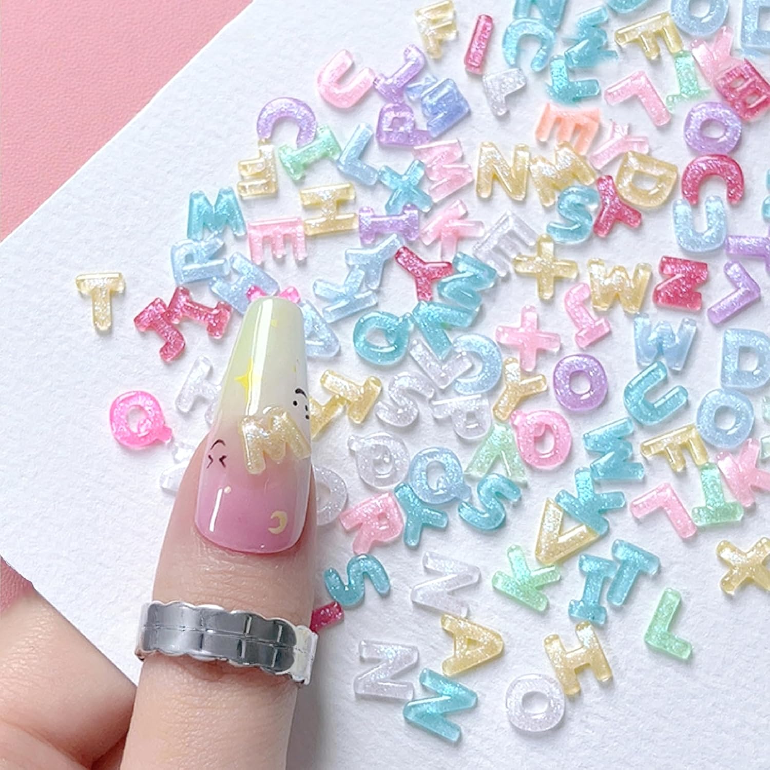 100/200Pcs 3D Candy Color Lett - Art And Craft Letter Z incelemesi ve fiyatı
