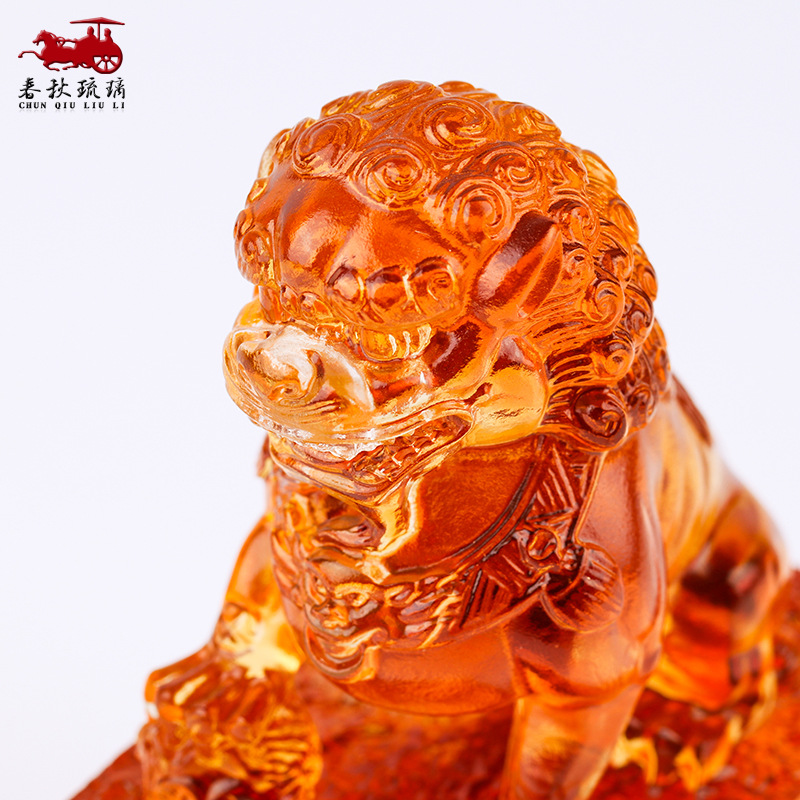 Coloured glaze lion seal ornam - Art Craft Lion incelemesi ve fiyatı