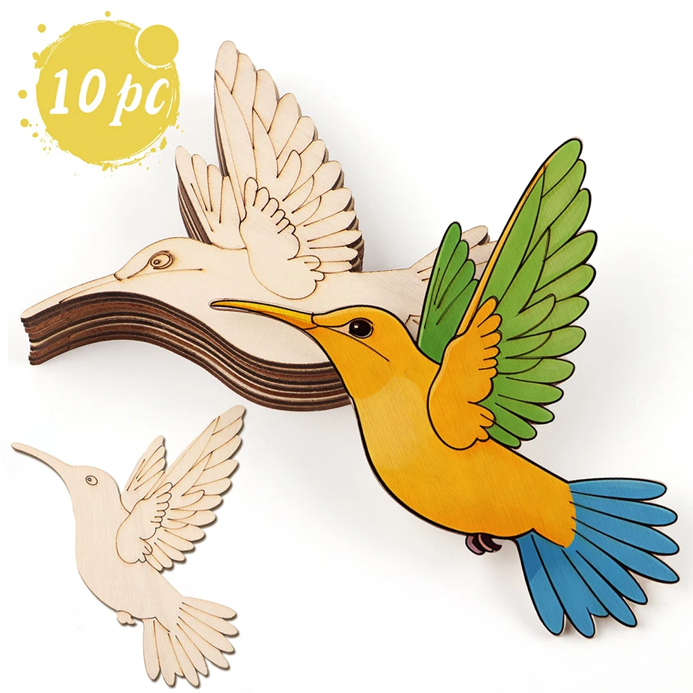 10pcs Unfinished Wood Animal B - Art Craft Home incelemesi ve fiyatı