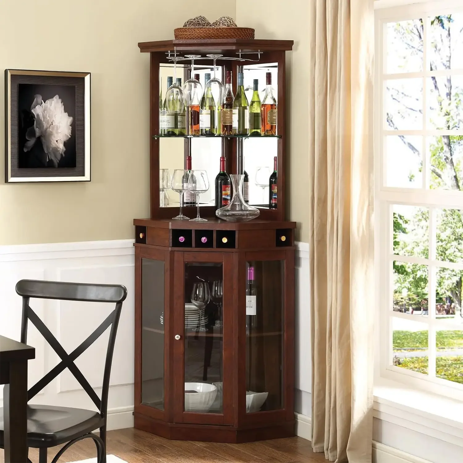 A Wood Frame Corner Bar with 5 - Art Craft Bar incelemesi ve fiyatı