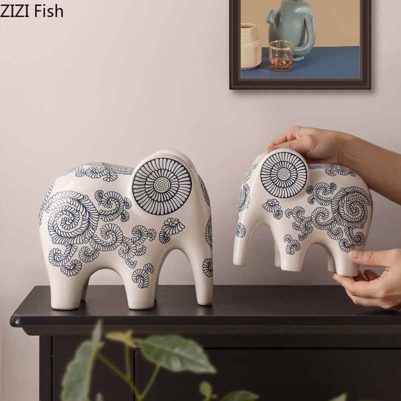 New Chinese Style Ceramic Elep - Art Craft Elephant incelemesi ve fiyatı