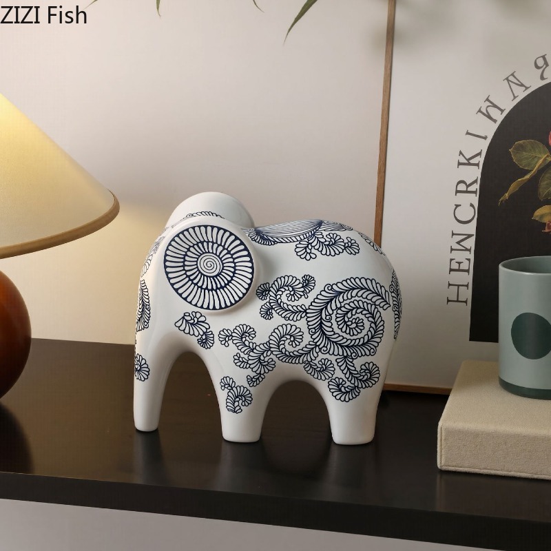 New Chinese Style Ceramic Elep - Art Craft Elephant incelemesi ve fiyatı
