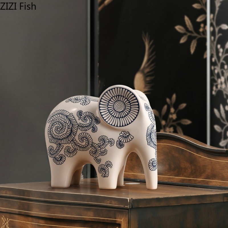 New Chinese Style Ceramic Elep - Art Craft Elephant incelemesi ve fiyatı