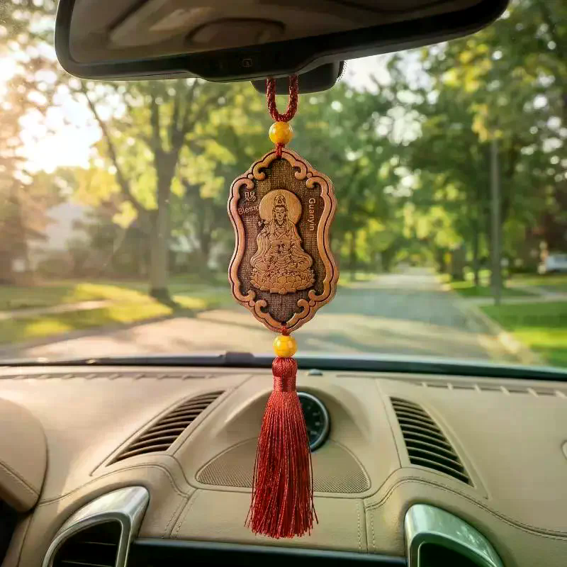 Wooden Carved Guanyin Ornament - Chinese Art Craft incelemesi ve fiyatı