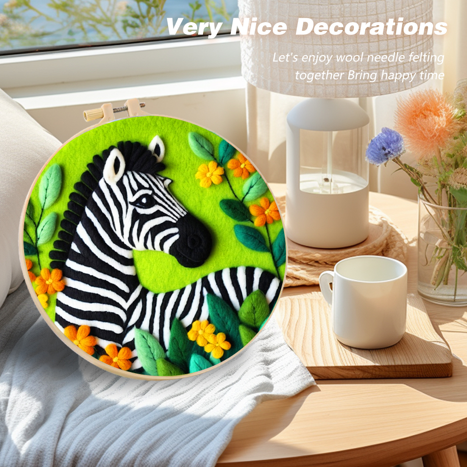 CHENISTORY Zebra Wool Painting - Art Craft Zebra incelemesi ve fiyatı