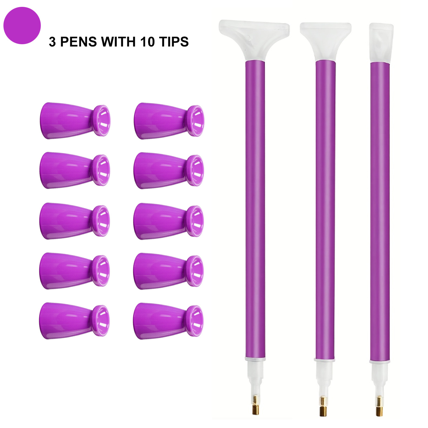 10 Silicone Tips & 3 Pens Diam - Diamond Painting Kit incelemesi ve fiyatı