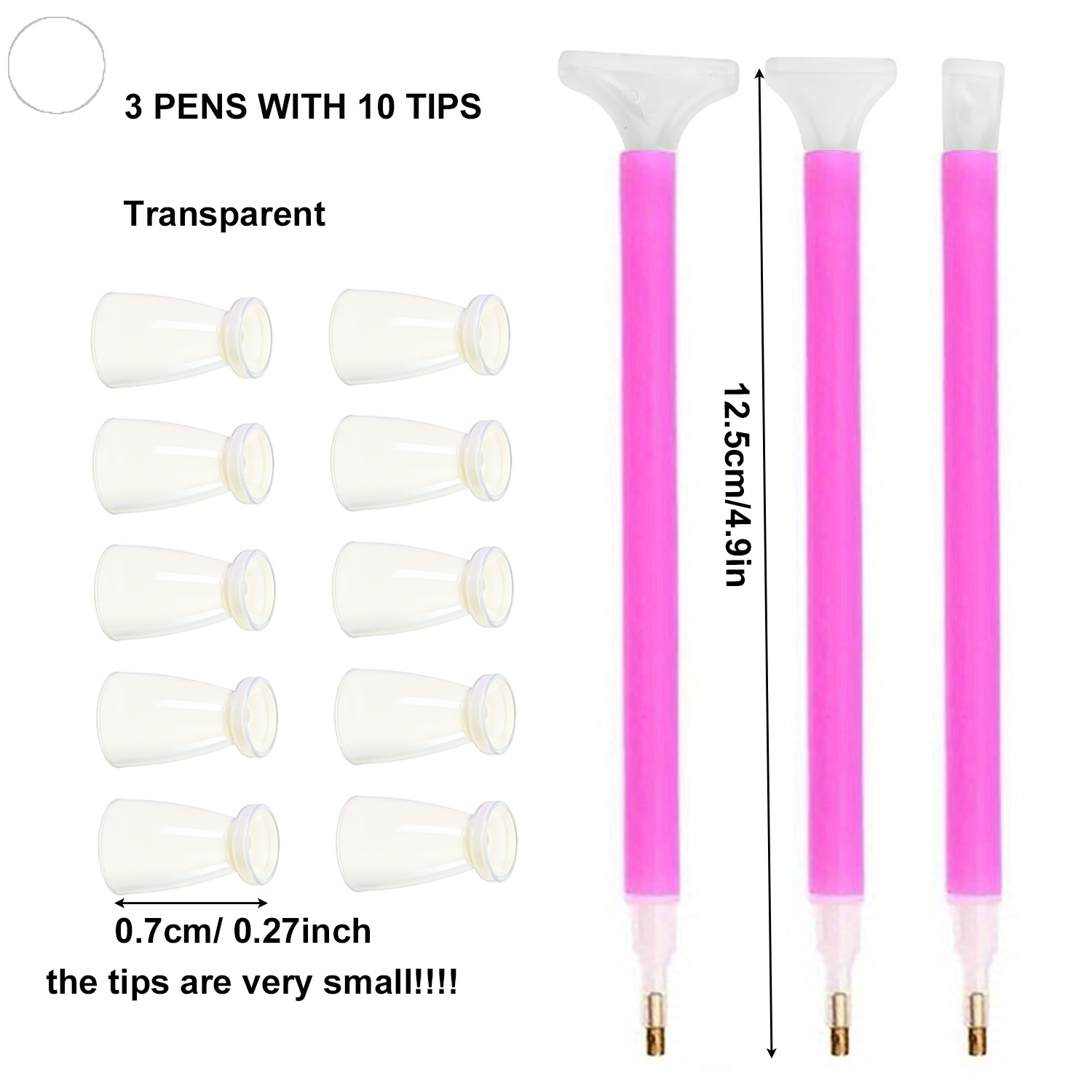 10 Silicone Tips & 3 Pens Diam - Diamond Painting Kit incelemesi ve fiyatı